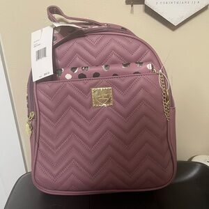 Betsy Johnson pink Quilted Backpack